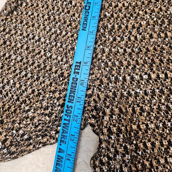 Worthington X Jason Bolden Women's Gold Multi Tweed Pants Size 4 - Picture 5 of 10